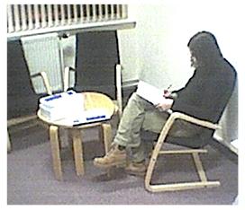 researcher at work